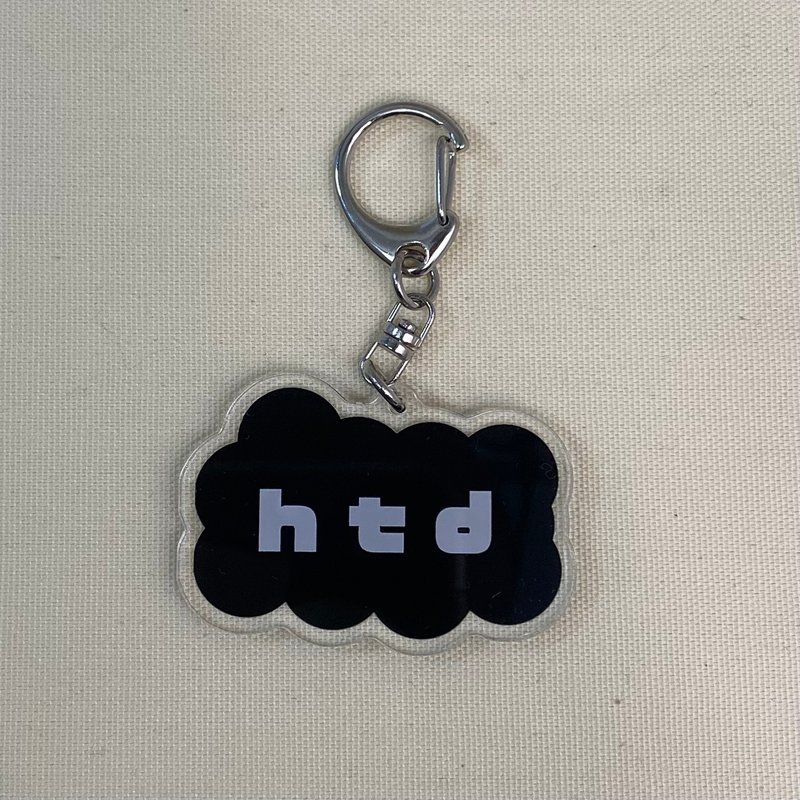 Acrylic Keychain - Keychains - Acrylic Black