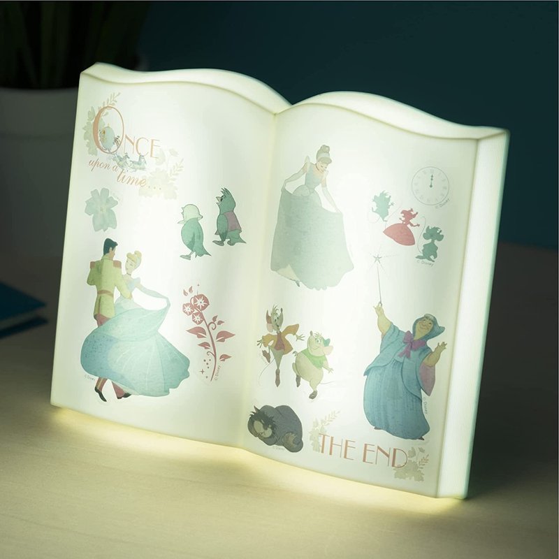 【迪士尼】公主系列 仙履奇緣/灰姑娘 書型小夜燈/DISNEY/CINDERE - 燈具/燈飾 - 塑膠 多色