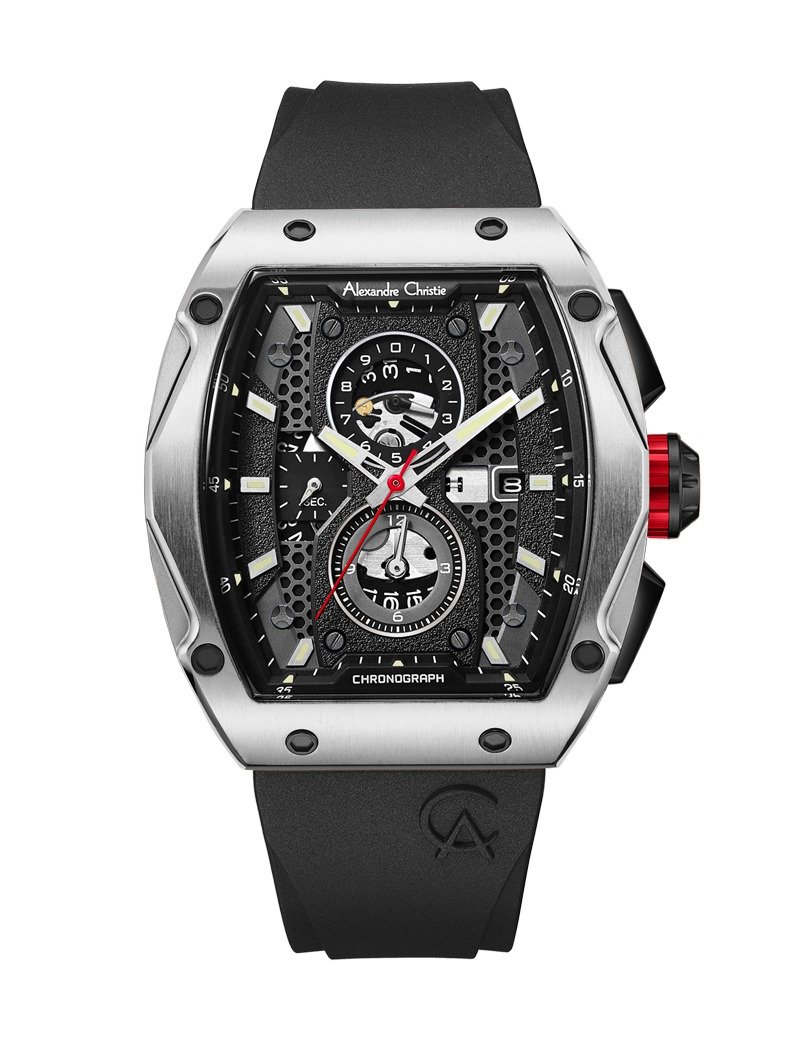 【AC Watch】6608MCRTBBA-Chrome Silver Gray - Men's & Unisex Watches - Stainless Steel 