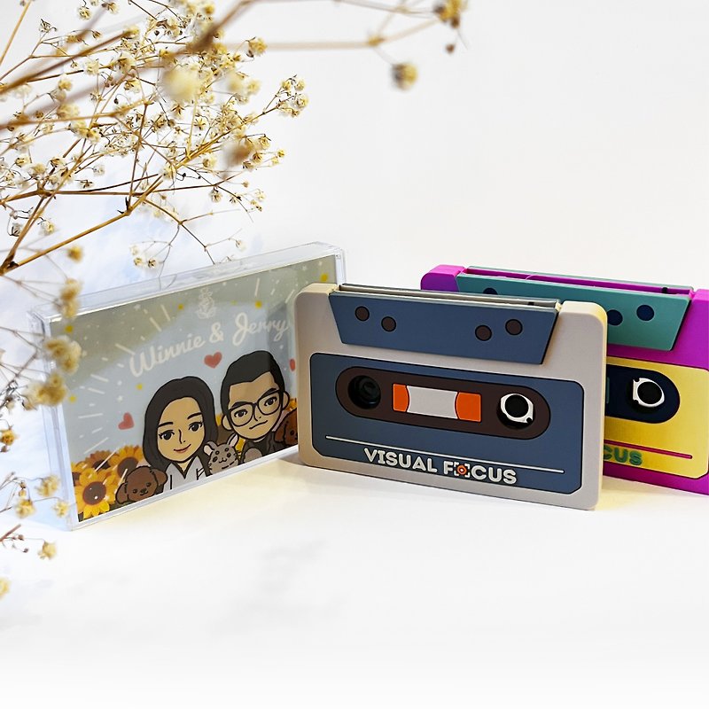 【客製】錄音帶留聲卡。藏著你聲音的禮物 / 似顏繪客製化 - 心意卡/卡片 - 橡膠 多色