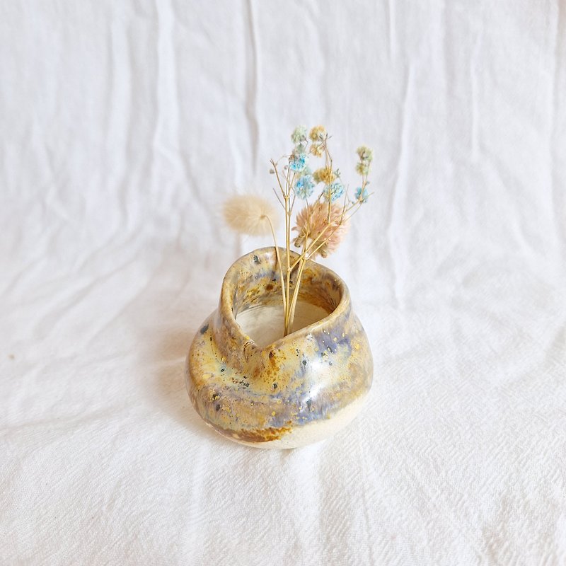 ドライフラワーの写真を入れた特製花瓶を乾燥させます - 花瓶・植木鉢 - 磁器 