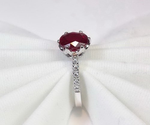 3.65 ct Natural red ruby ring silver sterling wedding ring size us 7.0 and free resize 2024 all size.