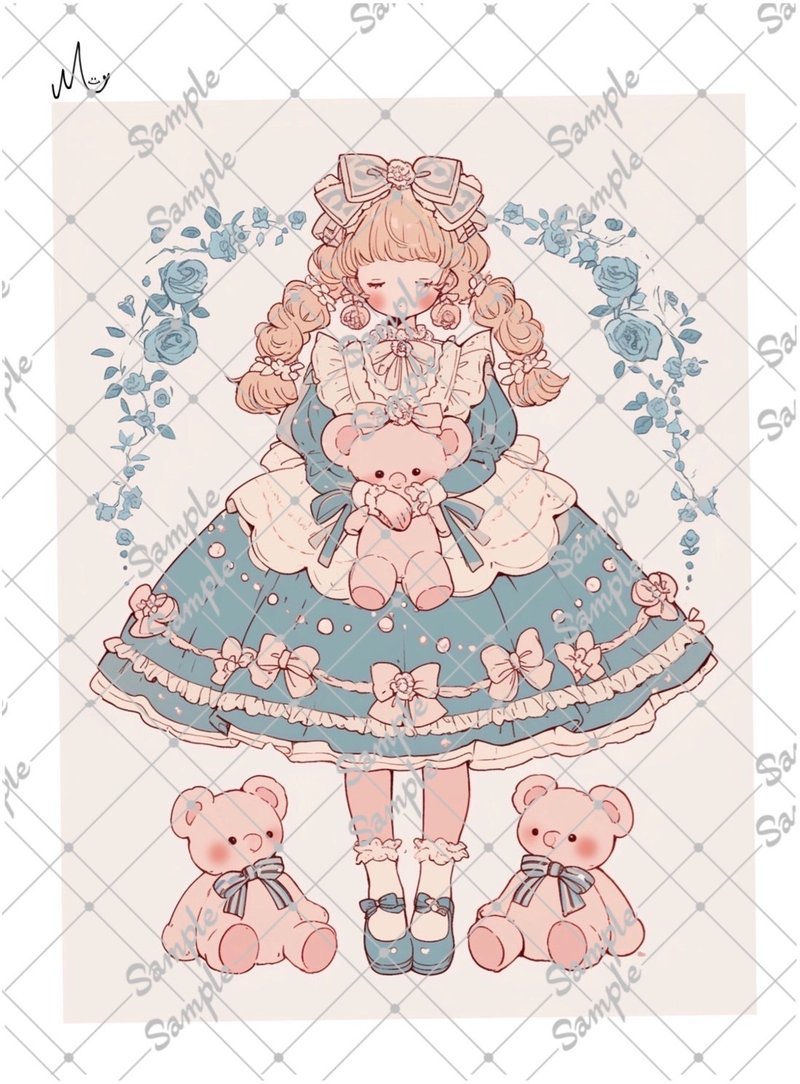 オリジナル人物ステッカー - 貼紙 - 紙 