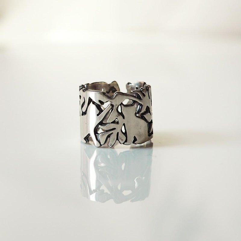 Living life with a cat ring Pinky (5-7) - General Rings - Other Metals 