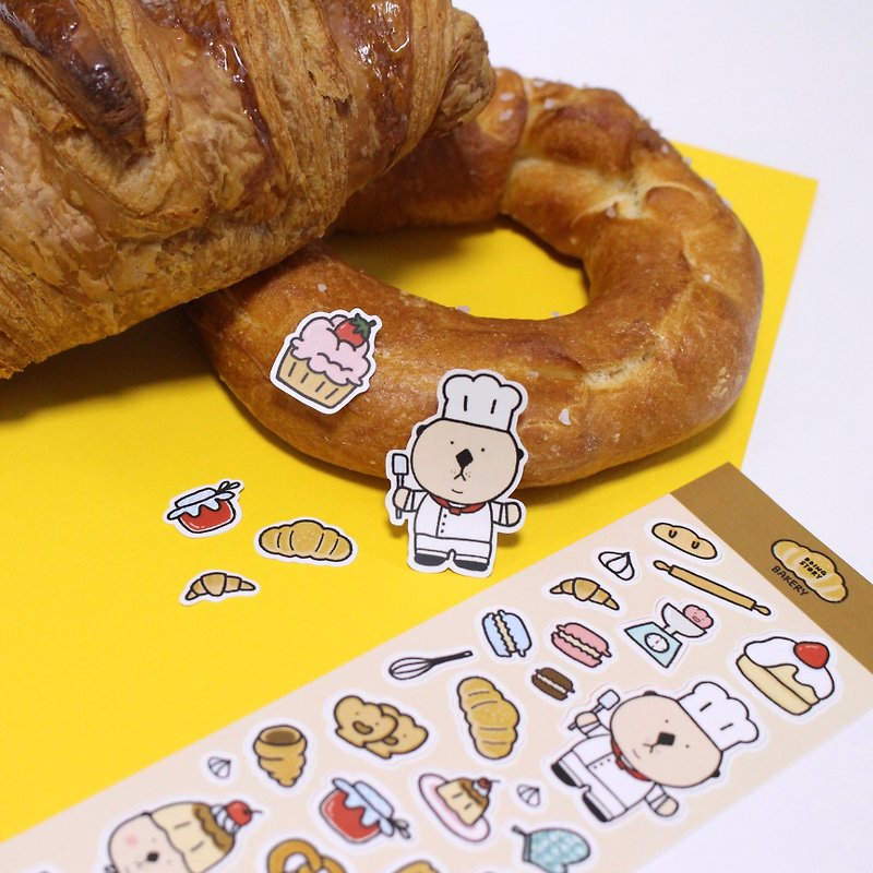 DDINGSTORY Bakery sticker - Stickers - Other Materials Brown