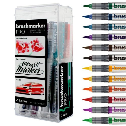 Brushmarker PRO 12pcs Basic Colors set - Shop karin-markers-hk Other  Writing Utensils - Pinkoi