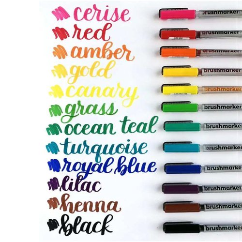 Brushmarker PRO 12pcs Basic Colors set - Shop karin-markers-hk Other  Writing Utensils - Pinkoi