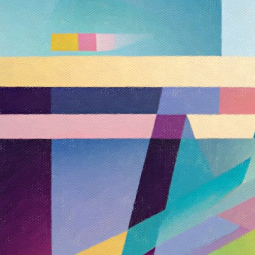 抽象画『LINE1』 現代アート 宇宙 創造 アクリル絵の具 幾何学
