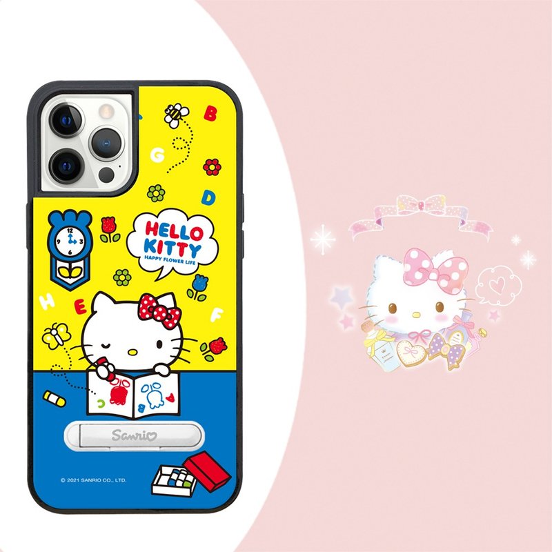 三麗鷗 iPhone 12 全系列 減震立架手機殼-著色凱蒂 - 手機殼/手機套 - 其他材質 多色