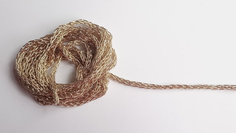 鍊子 -like line 1m - 編織/刺繡/羊毛氈/縫紉 - 聚酯纖維 金色