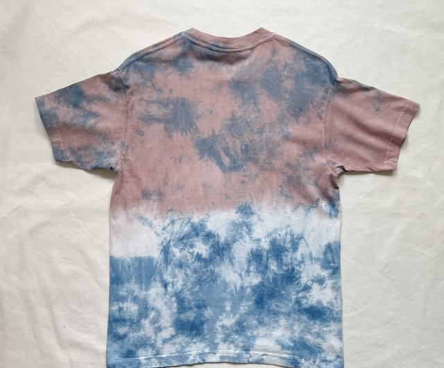 Coloring TEE organic cotton 藍染 泥染 染色 Indigo Mud dyed shibori