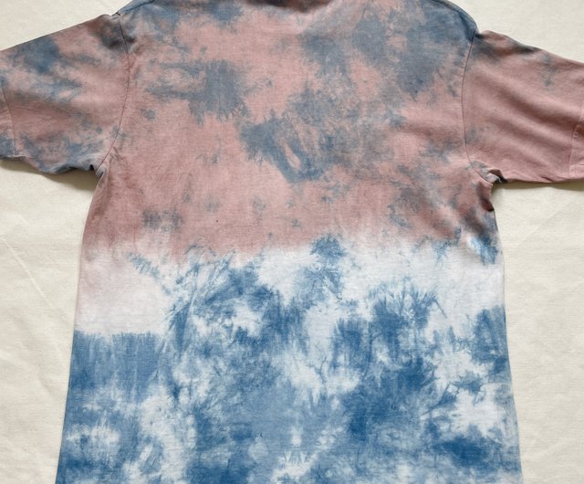 Coloring TEE organic cotton 藍染 泥染 染色 Indigo Mud dyed shibori