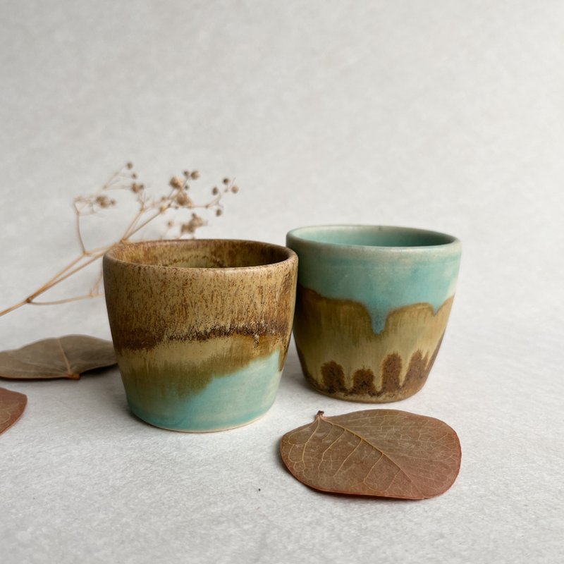 寂林。手工陶杯兩入組 茶杯 酒杯 湯吞 茶具 陶藝 陶器 父親節 - 茶壺/茶杯/茶具 - 陶 多色