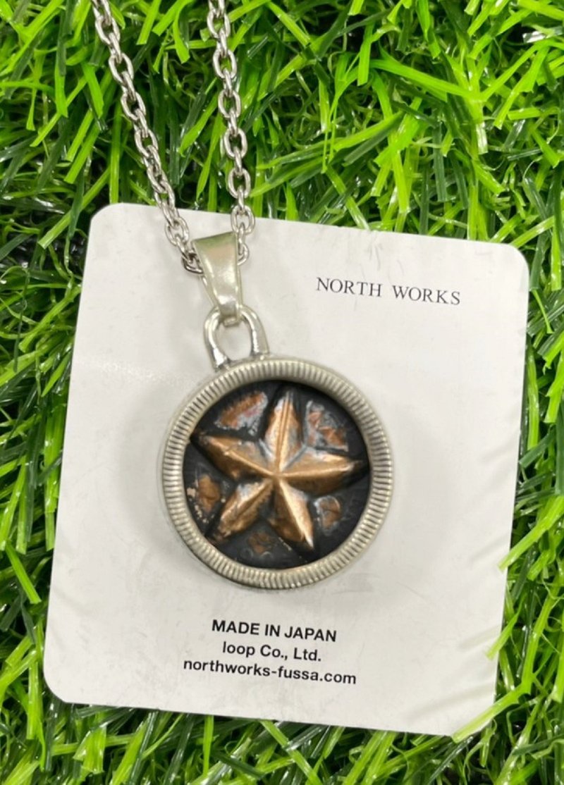 日本North Works N-612 星幣項鍊 五芒星 五角星 摩根硬幣 銀飾 - 項鍊 - 銀 