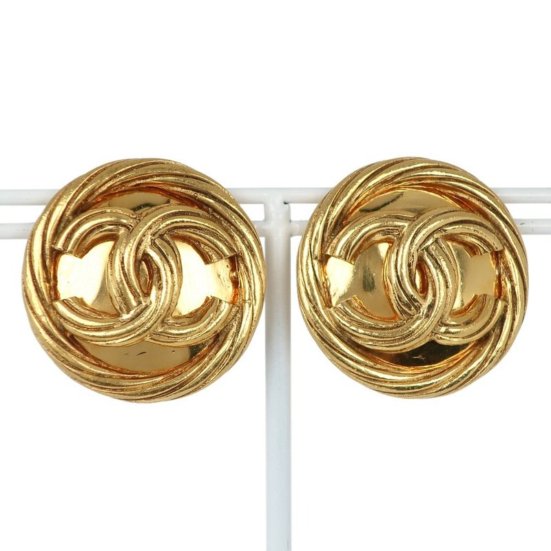 【日本直送】シャネル CHANEL ココマーク イヤリング ヴィンテージ 金メッキ 93P 約29.4g レディース【中古】 - 耳環/耳夾/耳骨夾 - 其他金屬 金色
