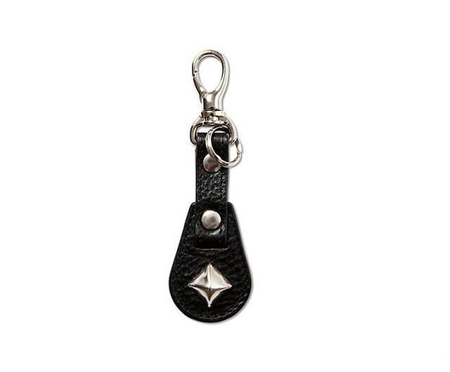Calee Studs&Embossing Assort Leather Key Ring牛皮鉚釘鑰匙圈B
