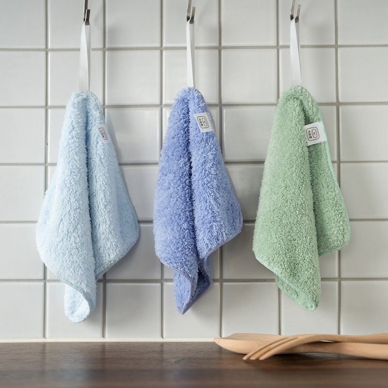 極吸水抗菌擦手巾-3件組【巾朵雲】 - 毛巾/浴巾 - 其他材質 多色