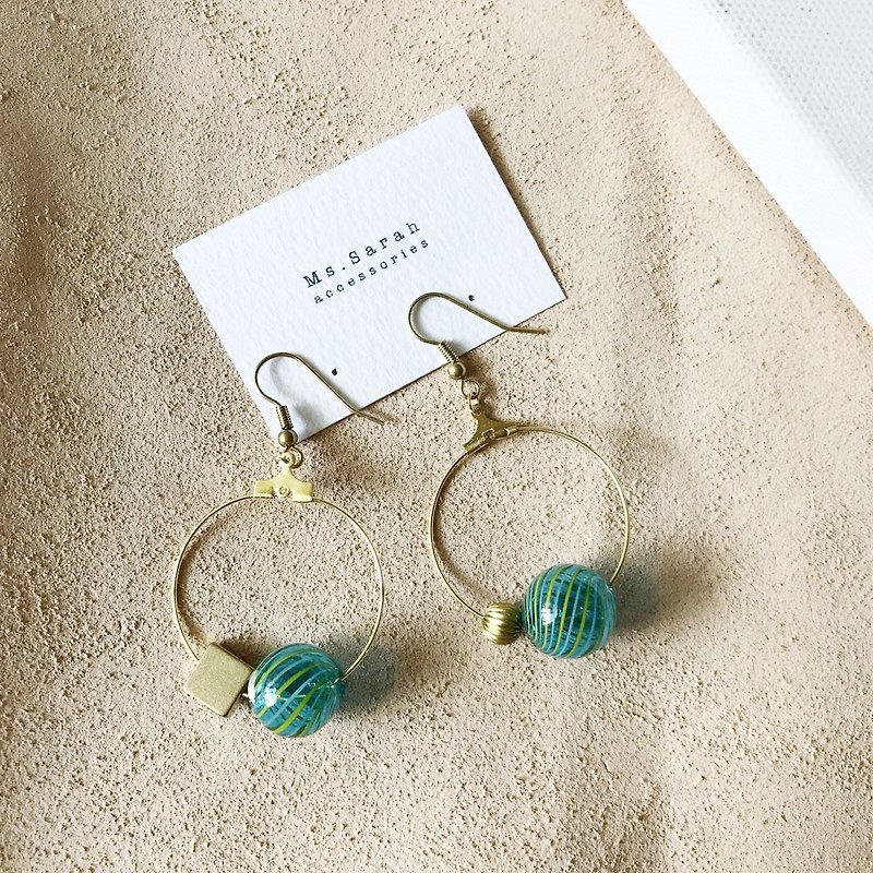 Bubble Series Earring - Earrings & Clip-ons - Glass Green