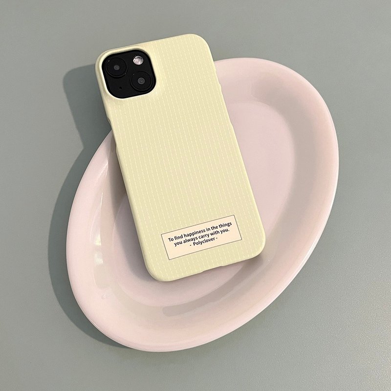 yellow green dotted line iphone case - 手機殼/手機套 - 其他材質 黃色