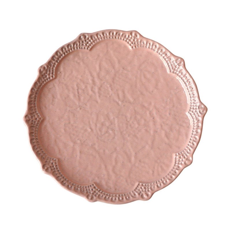 MERLETTO - 16 CM DESSERT PLATE (PINK) - จานและถาด - ดินเผา สึชมพู