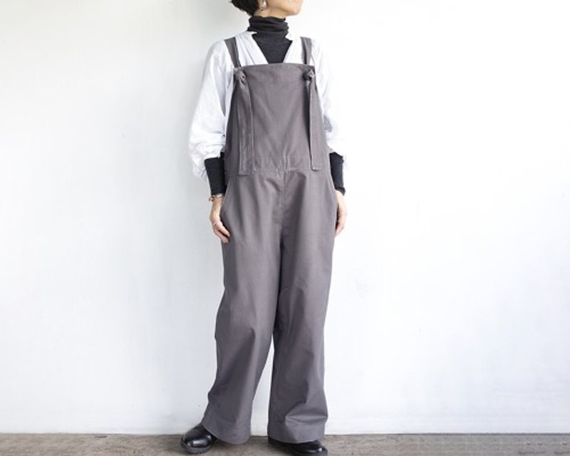 Pinkoi 代購 - 秋冬加厚棉斜紋工作服（灰） - 女長褲 - 棉．麻 