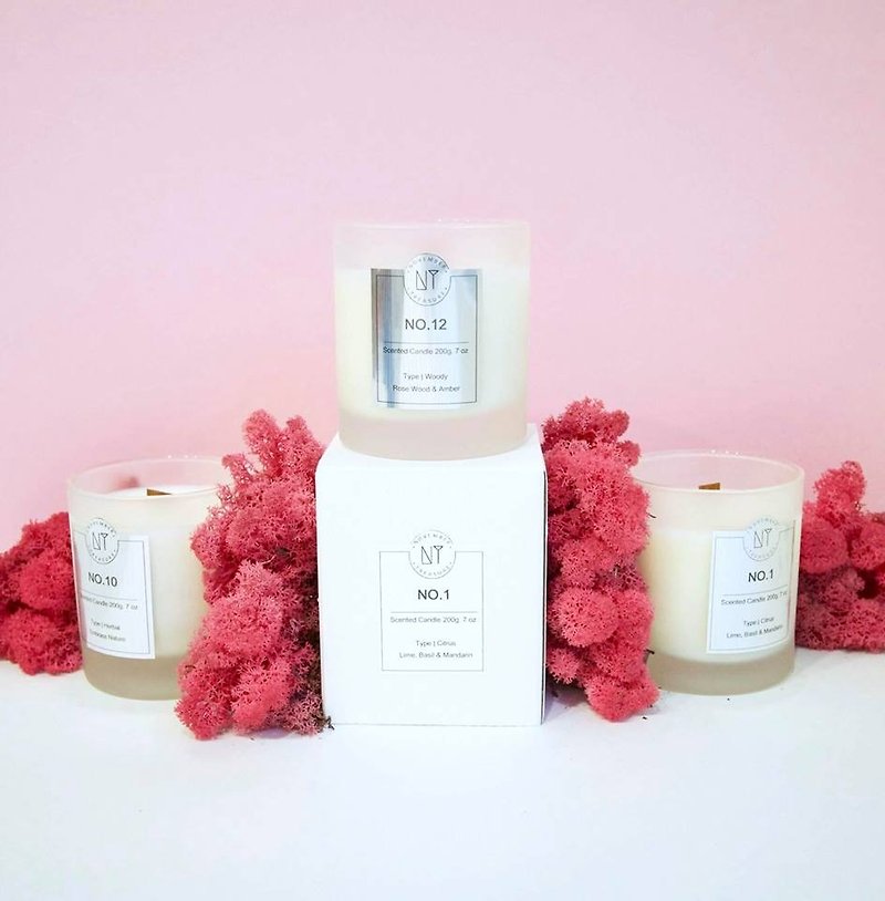 Natural craft fragrance candle - เทียน/เชิงเทียน - ขี้ผึ้ง ขาว