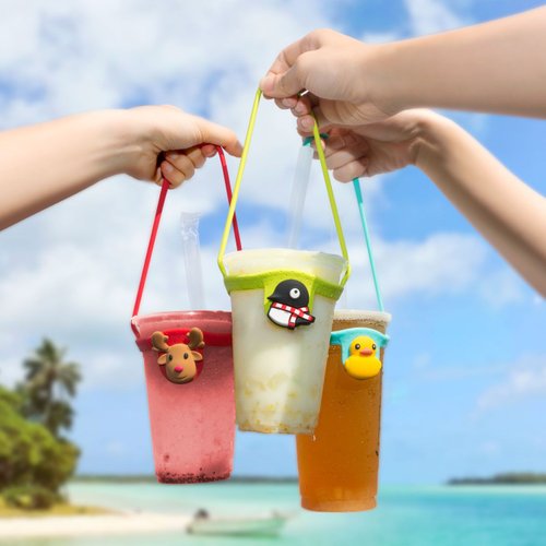 【台湾限定】ぐでたま　ドリンクホルダー　2種セット 台湾限定】ぐでたま ドリンクホルダー 2種セットの通販 by 断捨