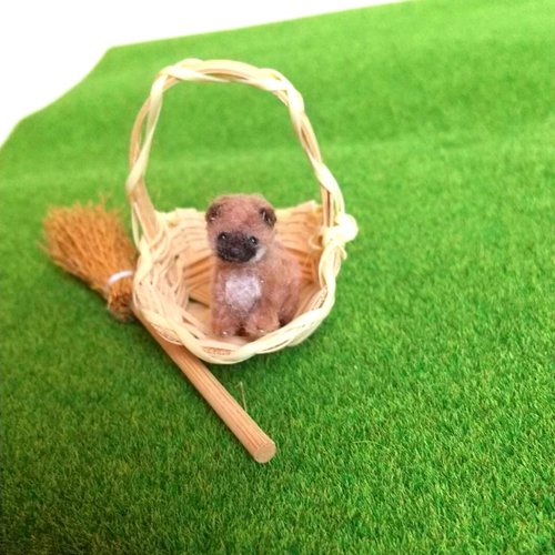 約2.5cm 柴犬の赤ちゃん モールアート - ショップ Little Dog