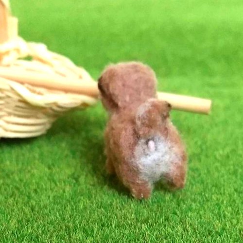 約2.5cm 柴犬の赤ちゃん モールアート - ショップ Little Dog