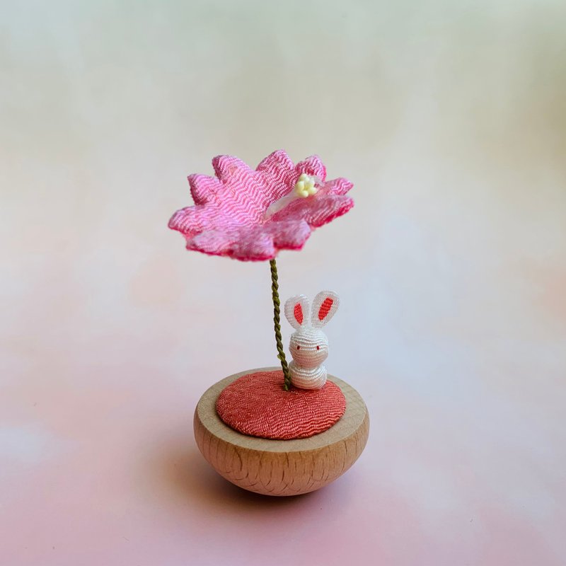 療癒系搖搖-櫻花-小白兔 - 擺飾/家飾品 - 其他人造纖維 