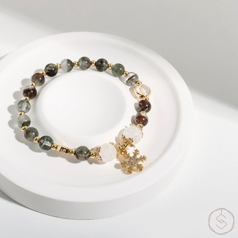 槲寄生 | 綠幽靈 黃水晶 白水晶 | 天然水晶手鍊 - 手鍊/手環 - 水晶 透明