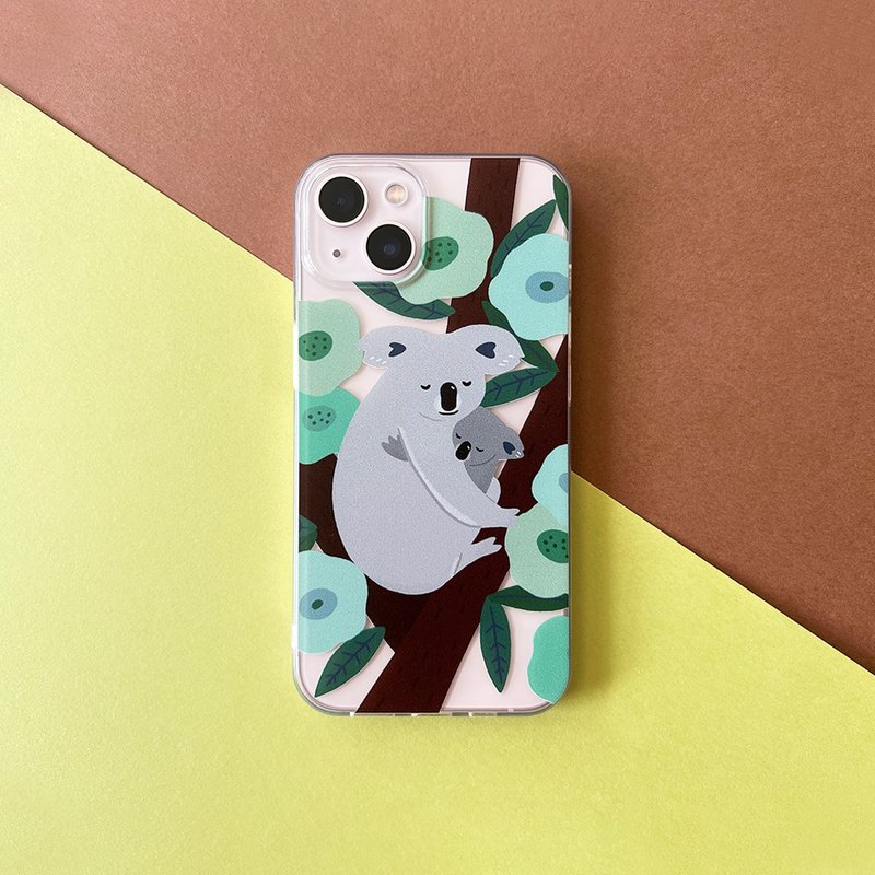 iPhone13 Series Case // iPhone Clear Case // Koala - Phone Cases - Plastic Green