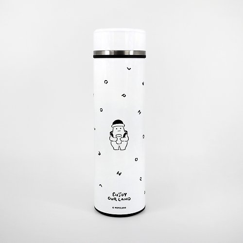POPOLAND 波寶島 POPOLAND / 拉寶旅遊款 白 不鏽鋼保溫水瓶 環保杯