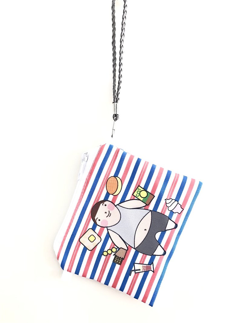 Fei Chai Le small wallet to sweep the street to eat money - Coin Purses - Polyester Multicolor