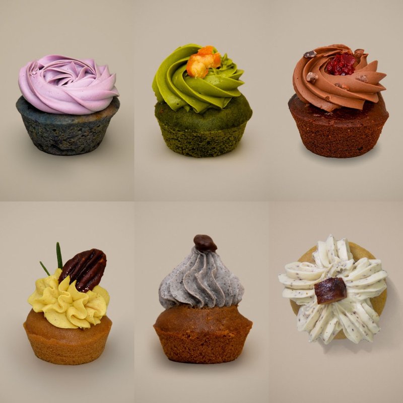 【in-store pickup】vegan mini cupcakes (12 pcs) - Cake & Desserts - Fresh Ingredients Multicolor