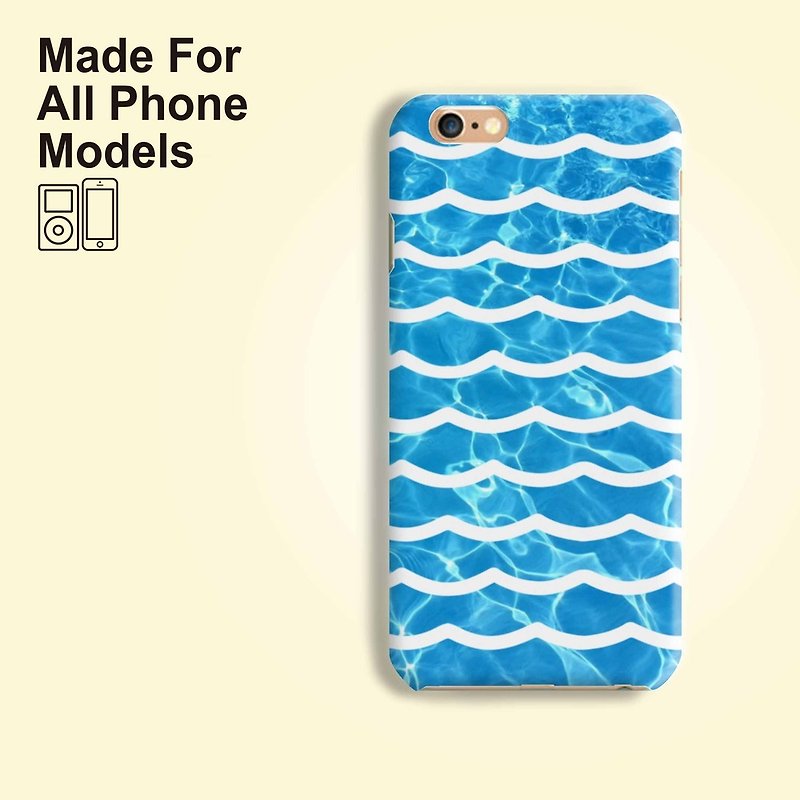 水波浪手機殼iPhone 11 Pro Max XSXR 8 7 Samsung S10 HTC Asus - 手機殼/手機套 - 塑膠 多色