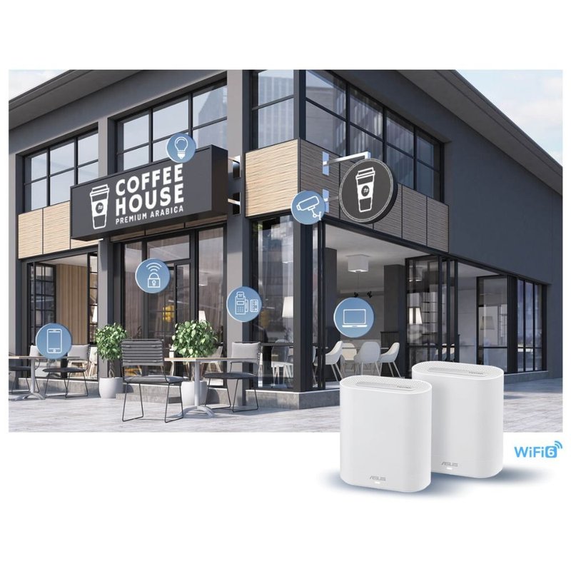 ASUS 華碩 ExpertWiFi EBM68 三頻分享器/Wifi分享器/商用路由器 - 其他 - 其他材質 白色