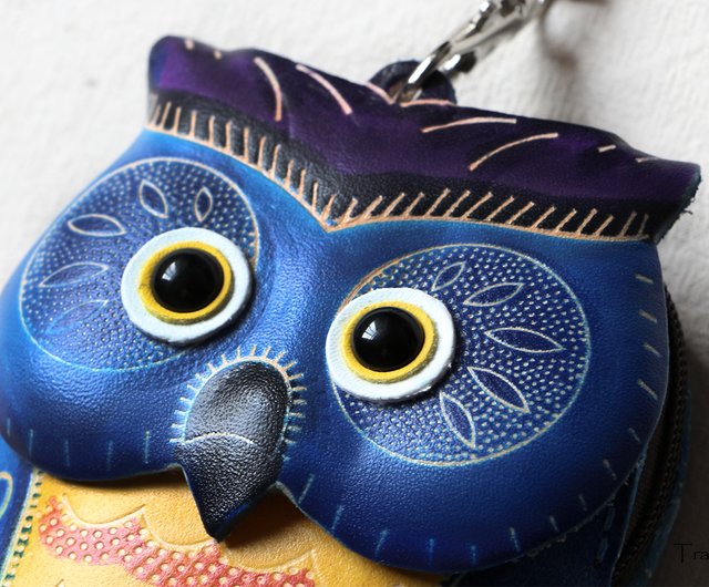 かと 新品未使用 美品 コーチ フクロウ OWL レザー コインケース コインケース メンズ レディース 本革 フクロウ カービング