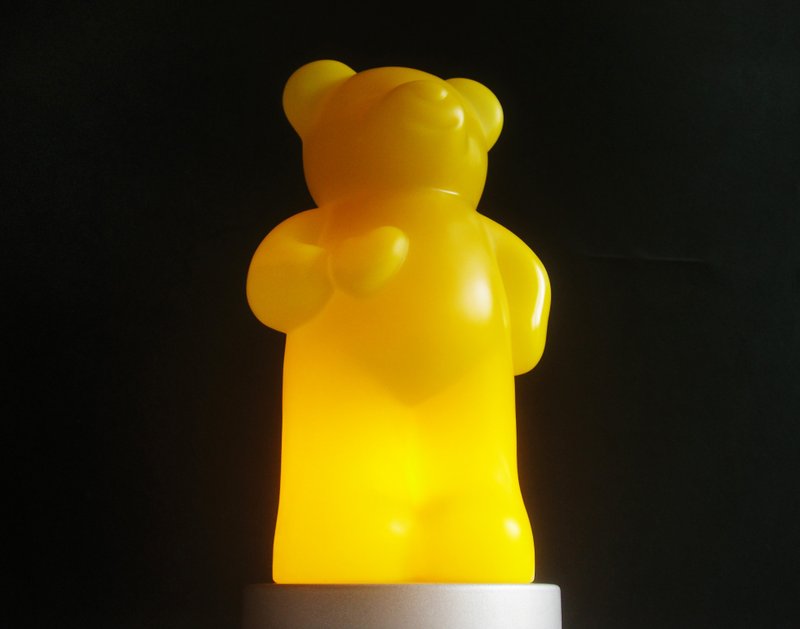 [OLD-TIME] Early second-hand European and American Bear glass table lamp - โคมไฟ - วัสดุอื่นๆ หลากหลายสี