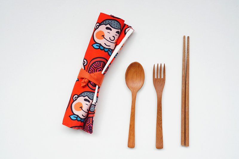 [Customized] cutlery bag environmentally friendly cutlery storage straw storage bag cutlery cloth cover-size customization - Storage - Other Materials Multicolor