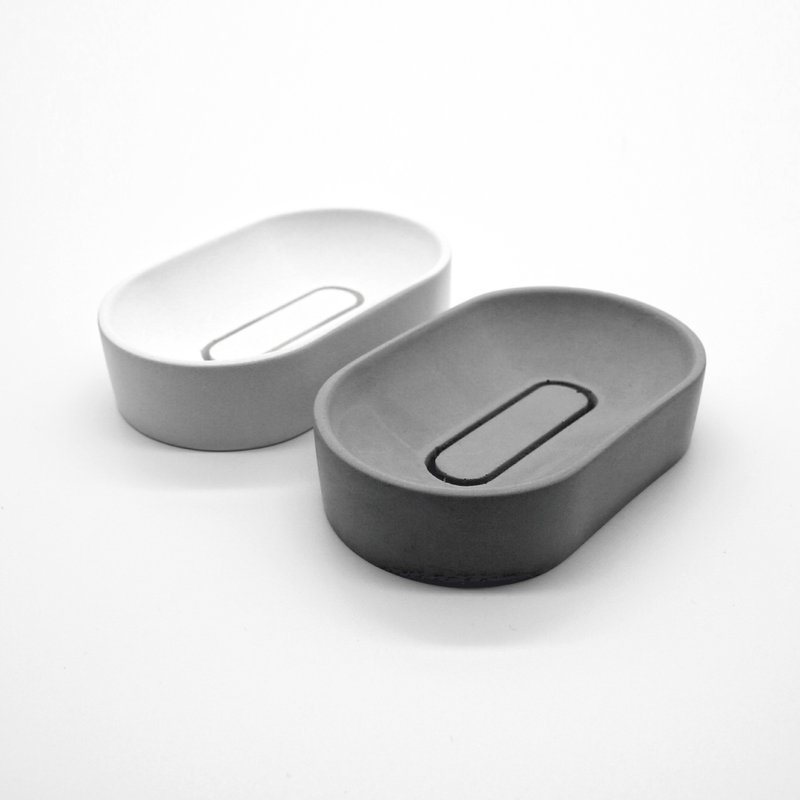 Soap DISH I 皂皿 I 皂盤 I 置物碟 I 水泥 I 客製化 I 禮物－ - 衛浴用品/浴室收納 - 水泥 灰色