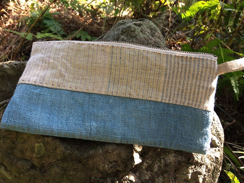 Hand-woven hemp wallet J - กระเป๋าสตางค์ - ผ้าฝ้าย/ผ้าลินิน หลากหลายสี