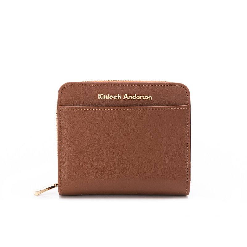 ANDERSON BELL Velin Colorblock Leather Zip Around Wallet - Autumn Dusk Brown - กระเป๋าสตางค์ - หนังแท้ สีนำ้ตาล