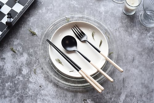 Timestone Goods 石代 304不鏽鋼暖沙白餐具|湯匙、筷子、禮物