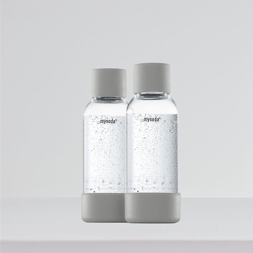 芬蘭 mysoda 氣泡水機 芬蘭【mysoda】0.5L專用水瓶-2入-灰