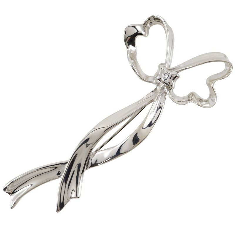 【日本直送】ティファニー TIFFANY&Co. リボン ブローチ シルバー925 リボン 約19.3g レディース【中古】 - 胸針 - 銀 銀色