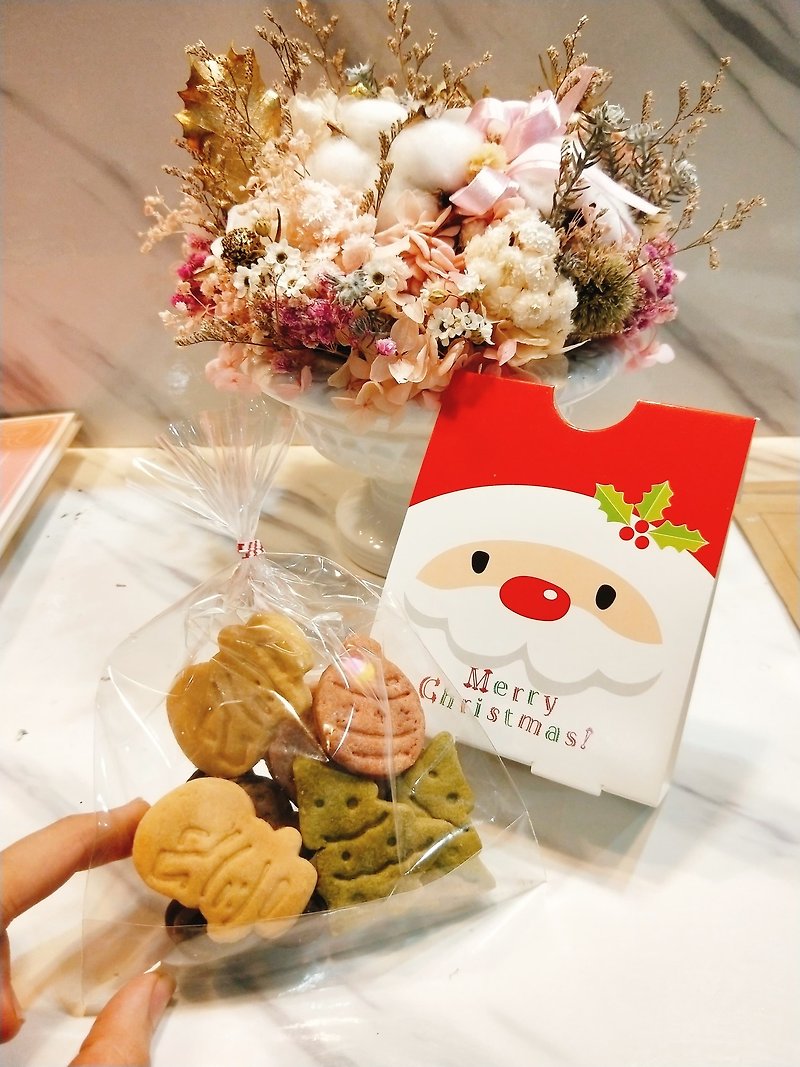 [Taguo] Christmas Party-Handmade Biscuit Gift Box (8 pieces) - Handmade Cookies - Fresh Ingredients Red