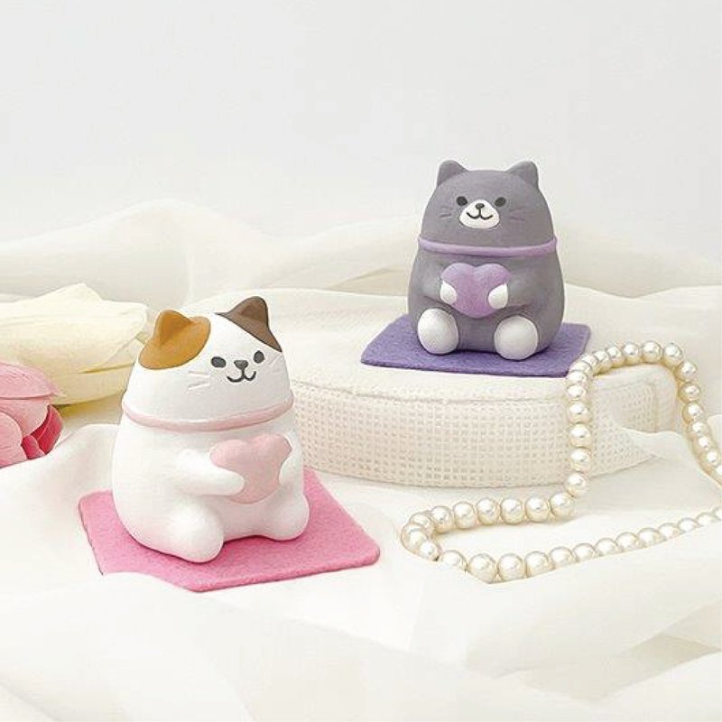 Japanese Decole Natural Aromatherapy Seat - Lucky Kitty - น้ำหอม - ดินเผา หลากหลายสี