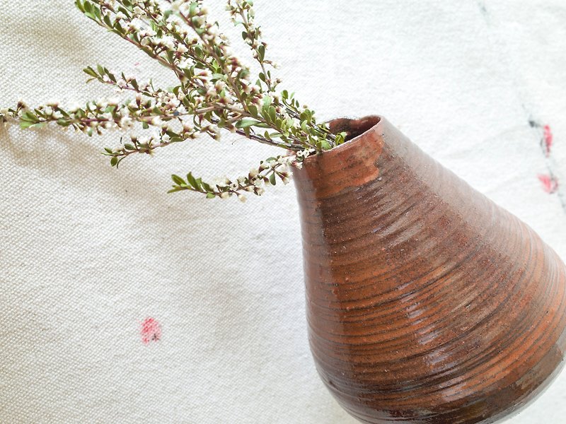 [ユニーク] NRK胚・フラワー・・手作り陶器の釉薬の焼成 - 観葉植物 - 陶器 ブラウン