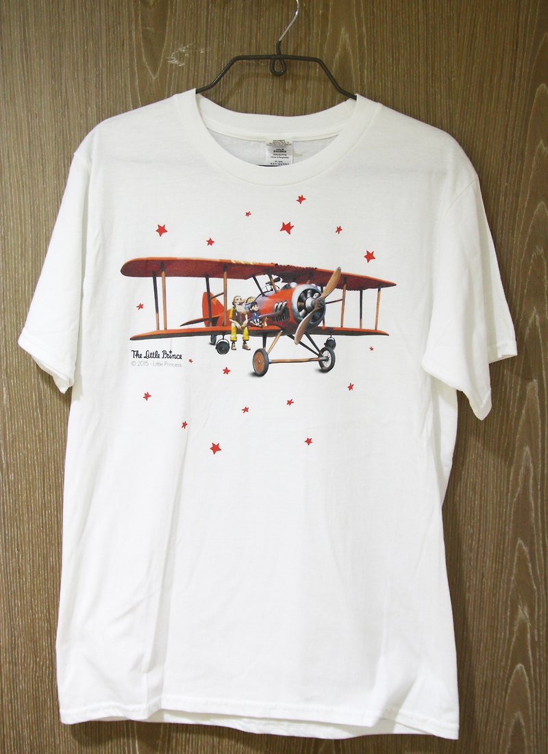 小王子電影版授權 - T恤：【一起去冒險】-兒童短袖 T-shirt,AD10 - 其他 - 棉．麻 紅色